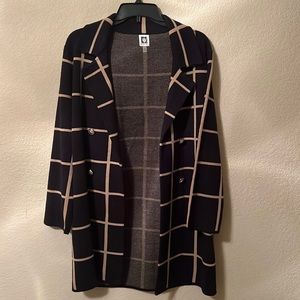 ✨Anne Klein Black & Tan Coat
